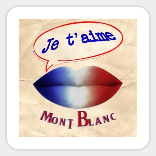 FRENCH KISS JETAIME MONT BLANC Sticker